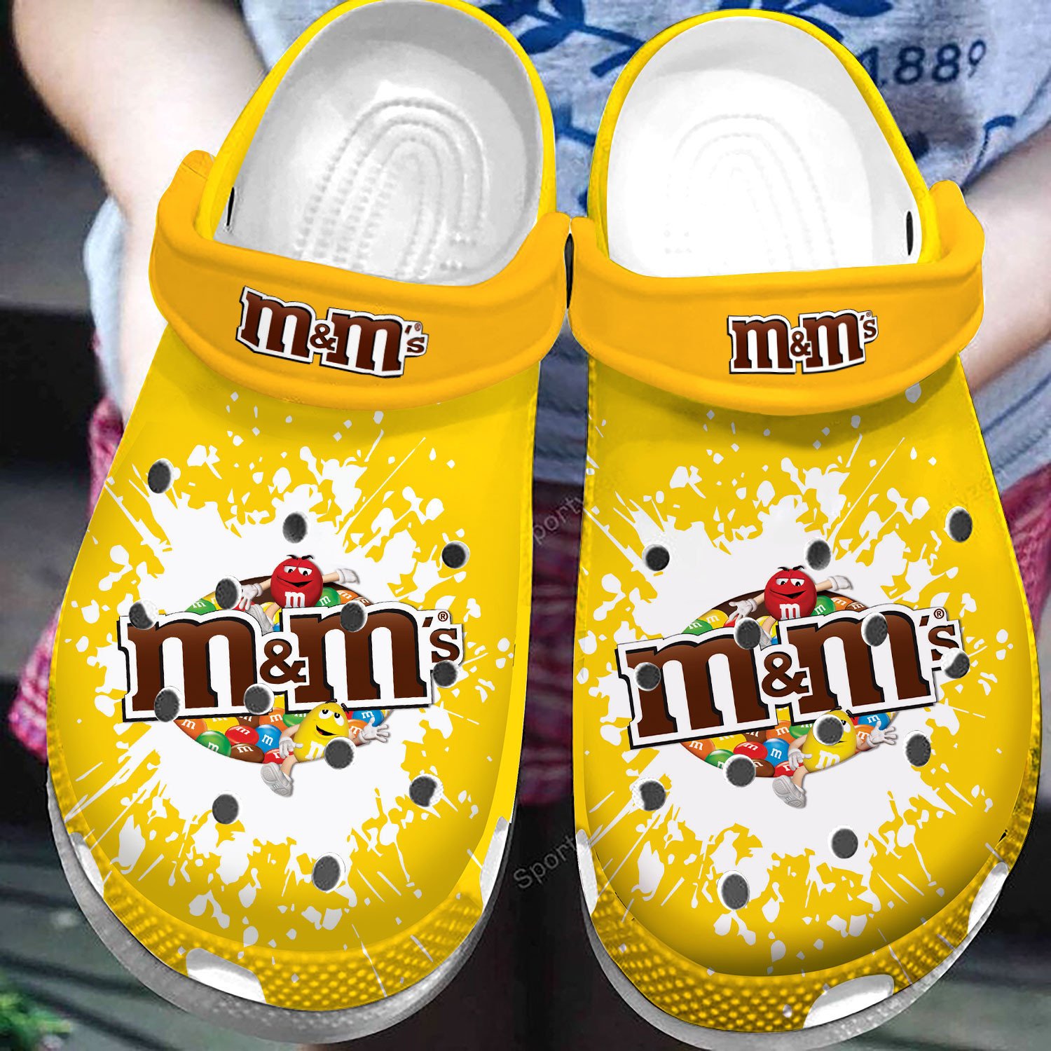 Yellow M&M’S Candy Sweet Clog Shoes #Dh