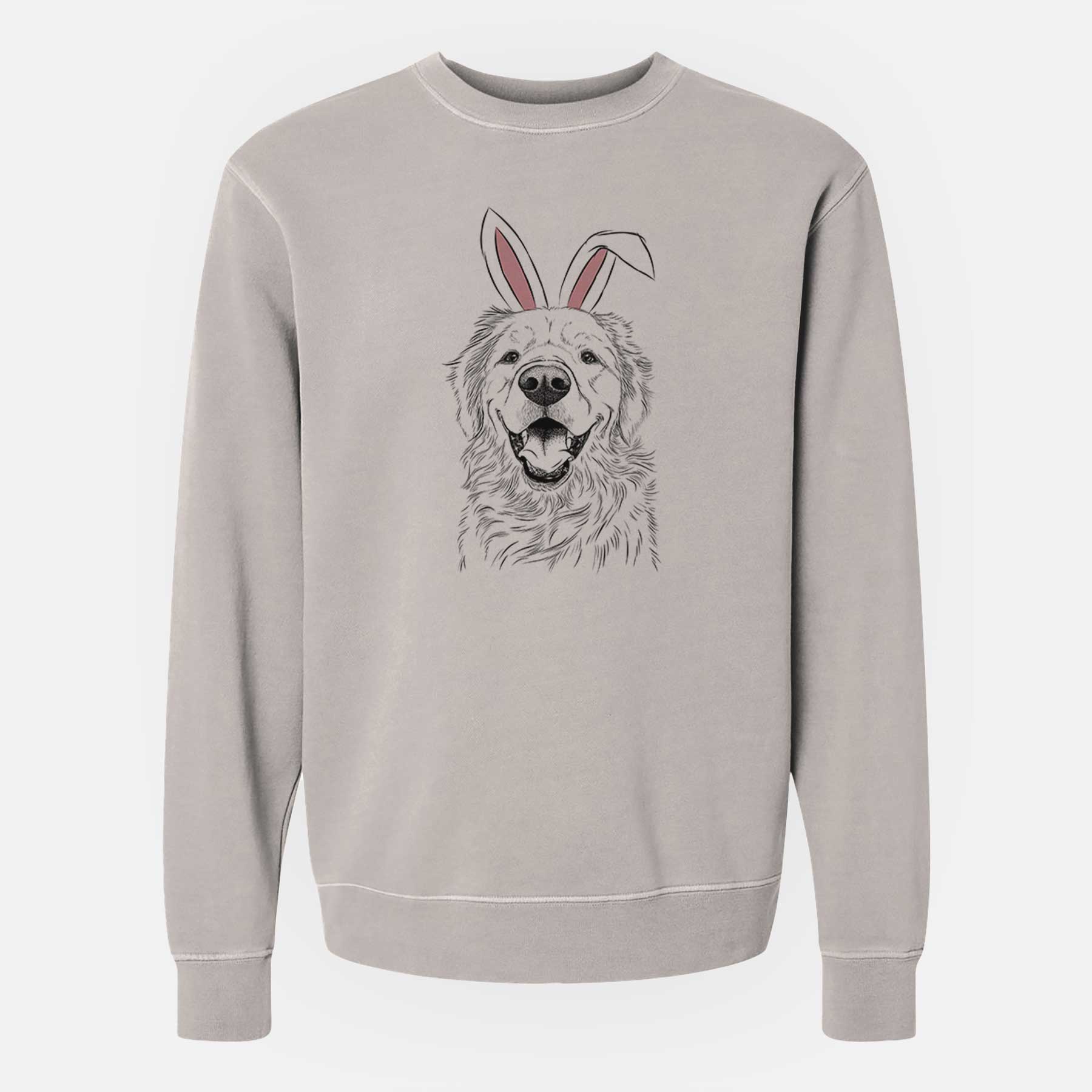 Easter Roger The Golden Retriever – Unisex Pigment Dyed Crew Sweatshirt