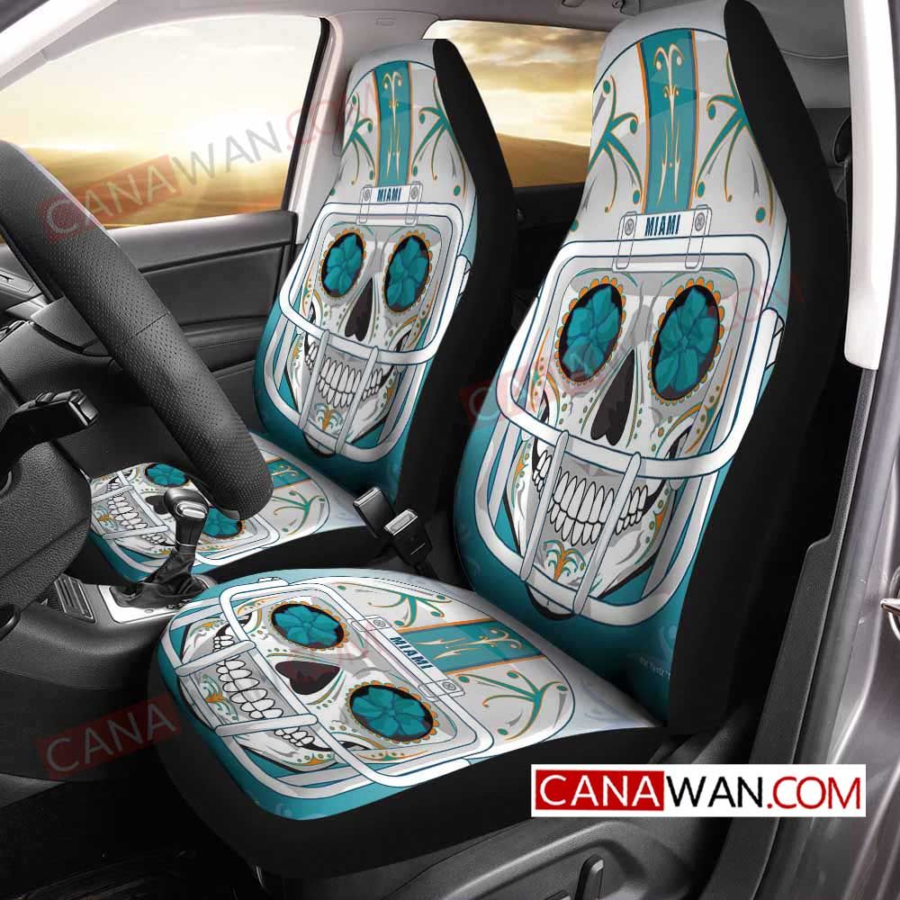 Miami Dolphins Style112 3D Customized Personalized Car Seat Cover