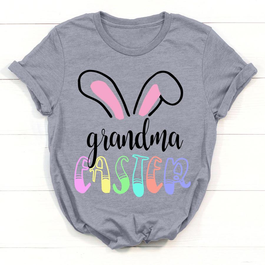 Lovelypod - Personalized Shirt, Grandma Easter Shirt, Easter Shirt For Grandma, Cute Easter Shirts For Grandma, Easter Day Shirt