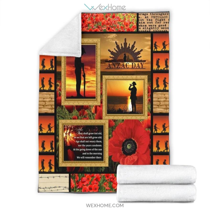 Anzac Day Sunset Premium Blanket