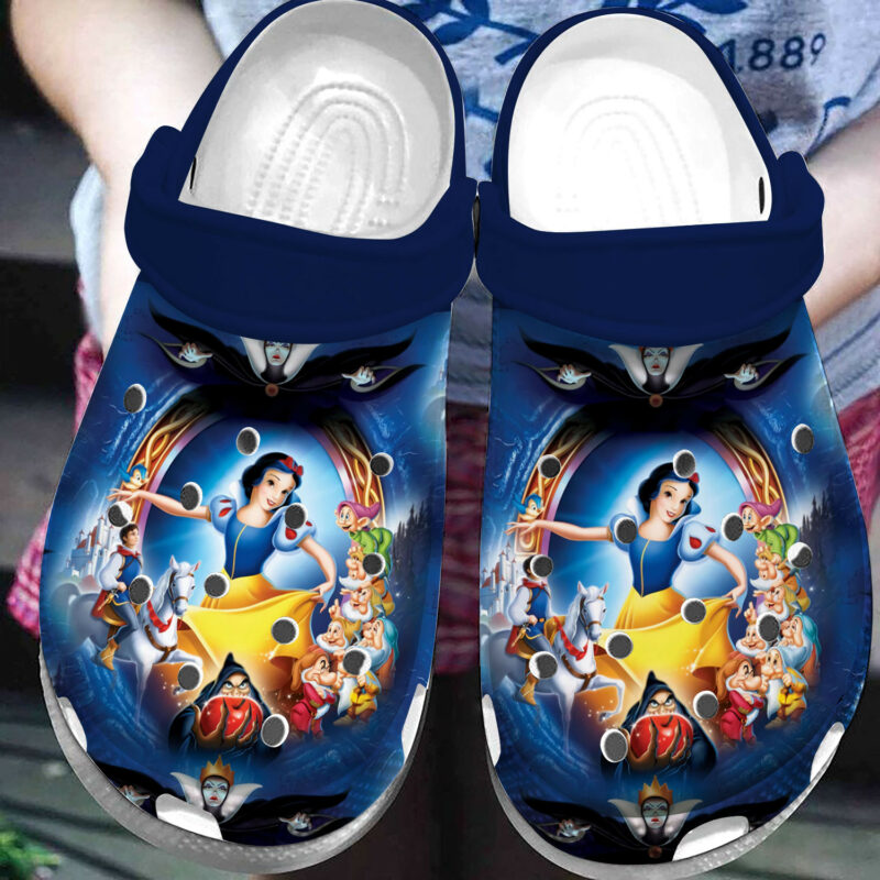 Snow Whites Kingdom Crocs Crocband Clogs, Comfy Footwear