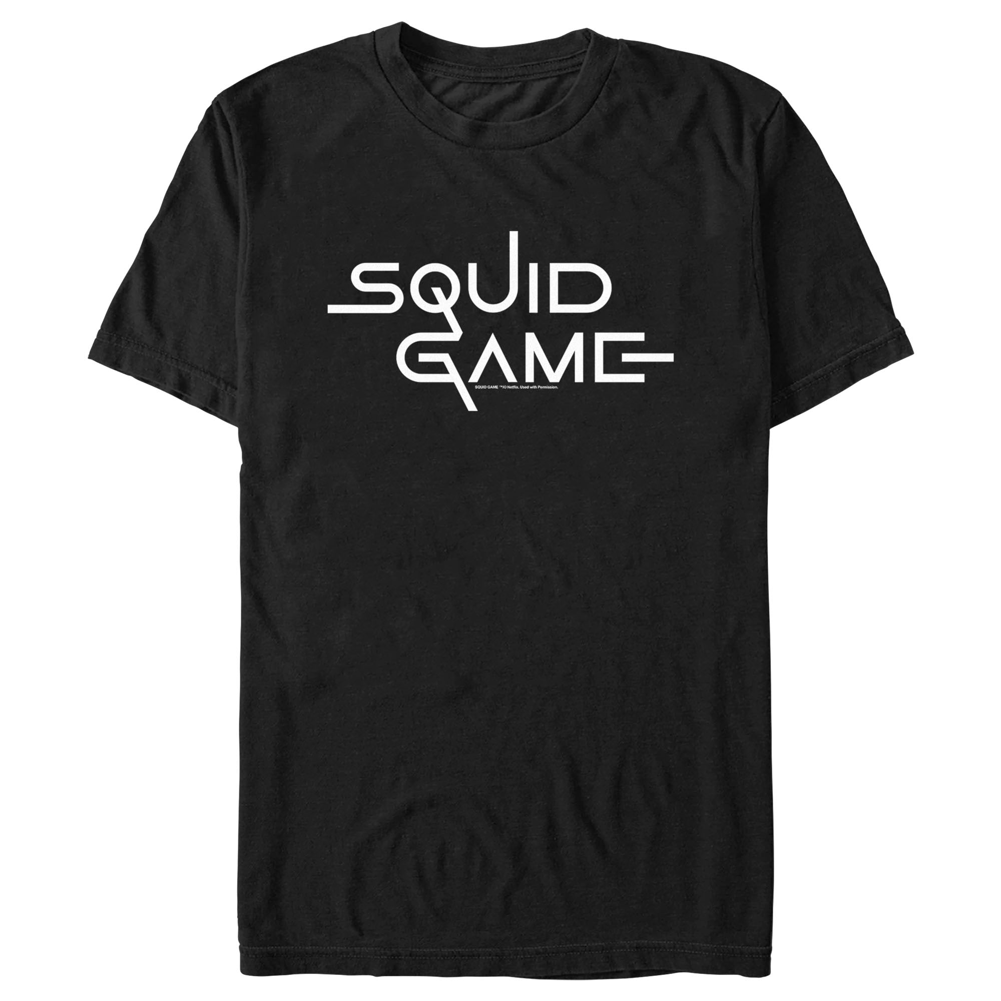 Squid Game Men’S Logo Black  T-Shirt