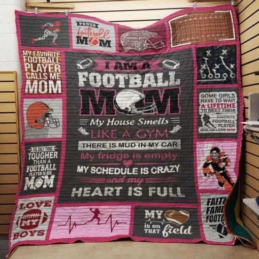 Football Mom V1 3D Quilt Blanket HGM48