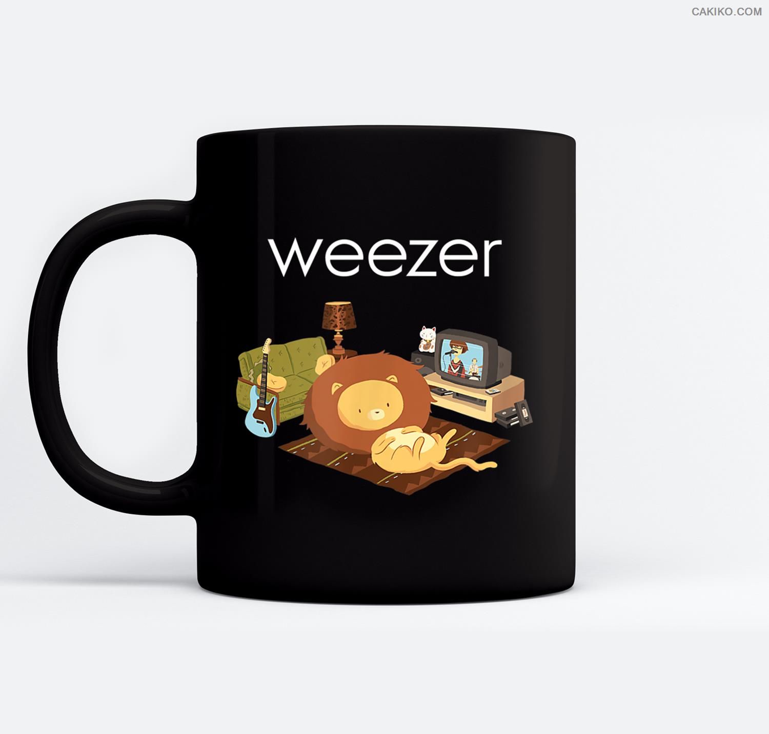 Weezer – Lion On The Floor Ceramic Coffee Black Mugs