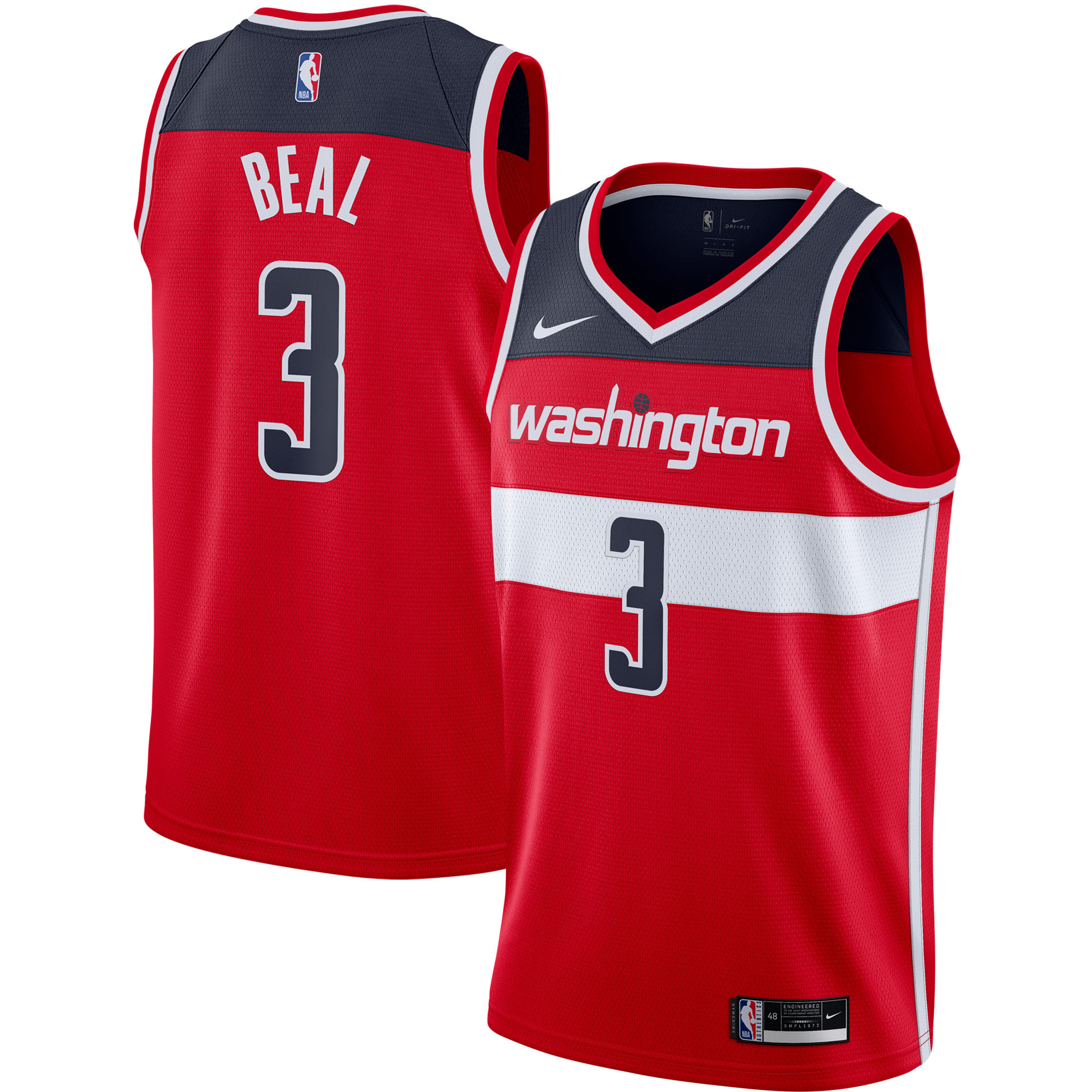 Bradley Beal Washington Wizards 2020/21 Swingman Jersey – Red – Icon Edition NBA