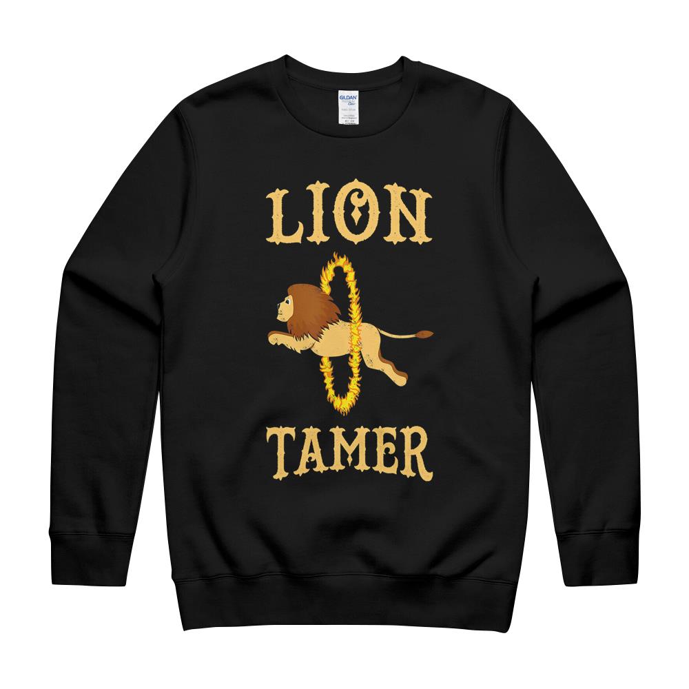 Vintage Lion Tamer Event Circus Staff Themed Birthday Party T-Shirt Crewneck Sweatshirt