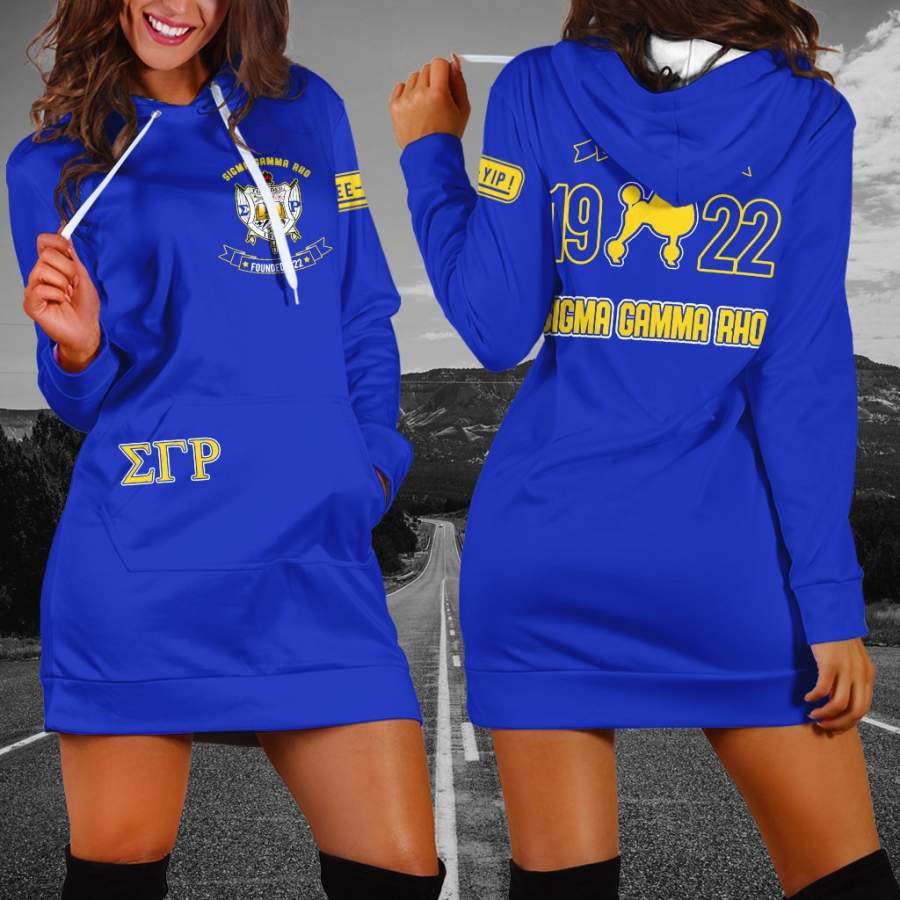 Sigma Gamma Rho Hoodie Dress 18102019