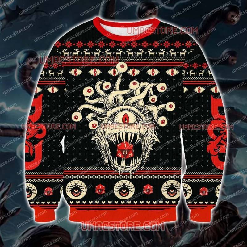 BHV2 3D Print Ugly Christmas Sweatshirt