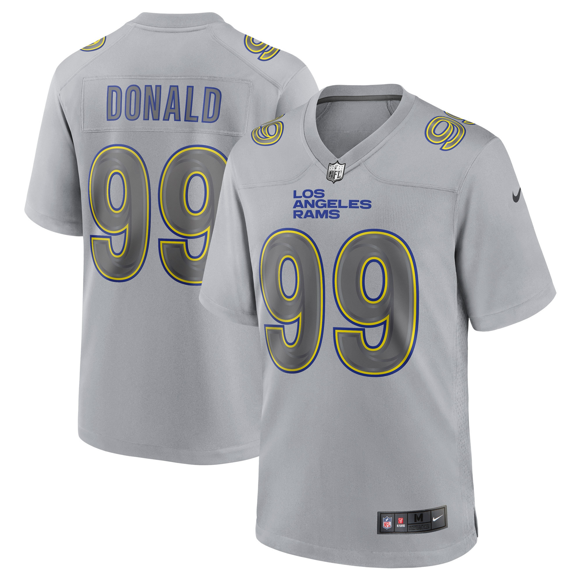 Aaron Donald Los Angeles Rams Atmosphere Fashion Game Jersey – Gray NFL