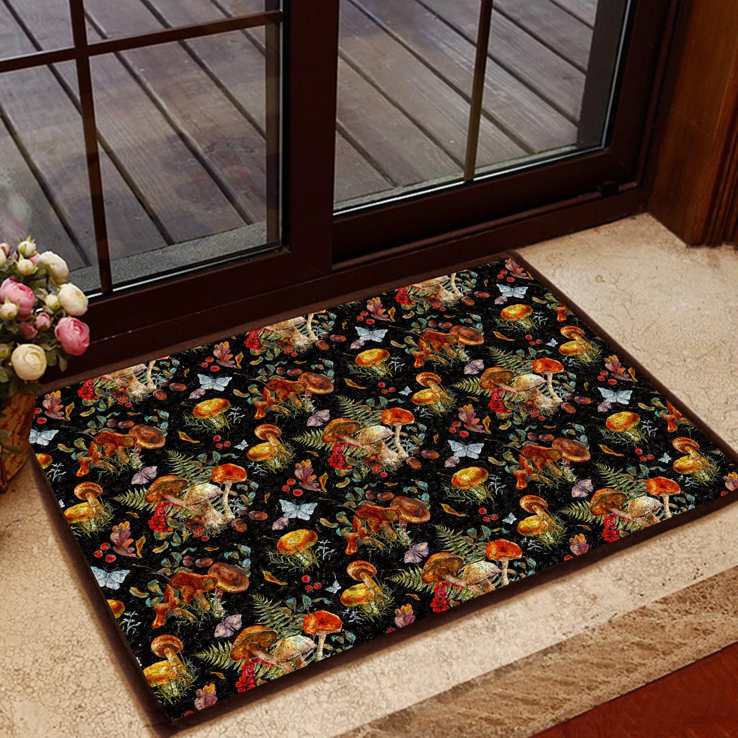 Mushroom All Over Printing Doormat Pre2217