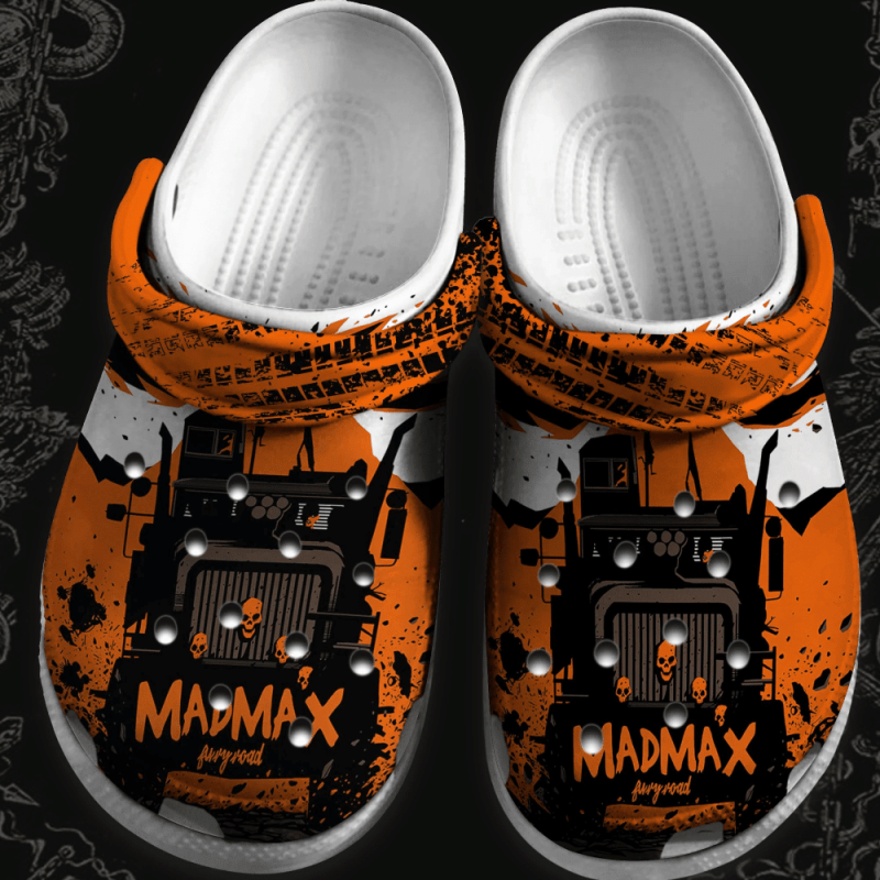 Trucker Rider Monster Skull Tatoo Gift For Lover Rubber clog Shoes Comfy Footwear