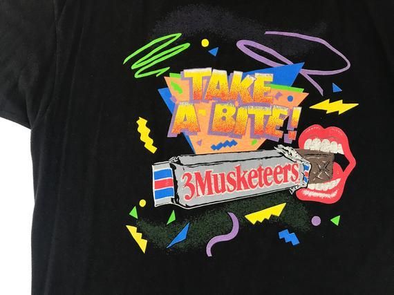 Vintage 3 Musketeers Three Candy Take A Bite 80S V4 Shirt