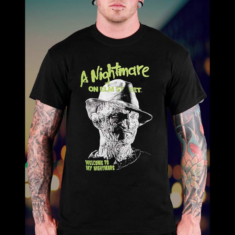 A Nightmare on Elm Street Freddy Neon T-shirt