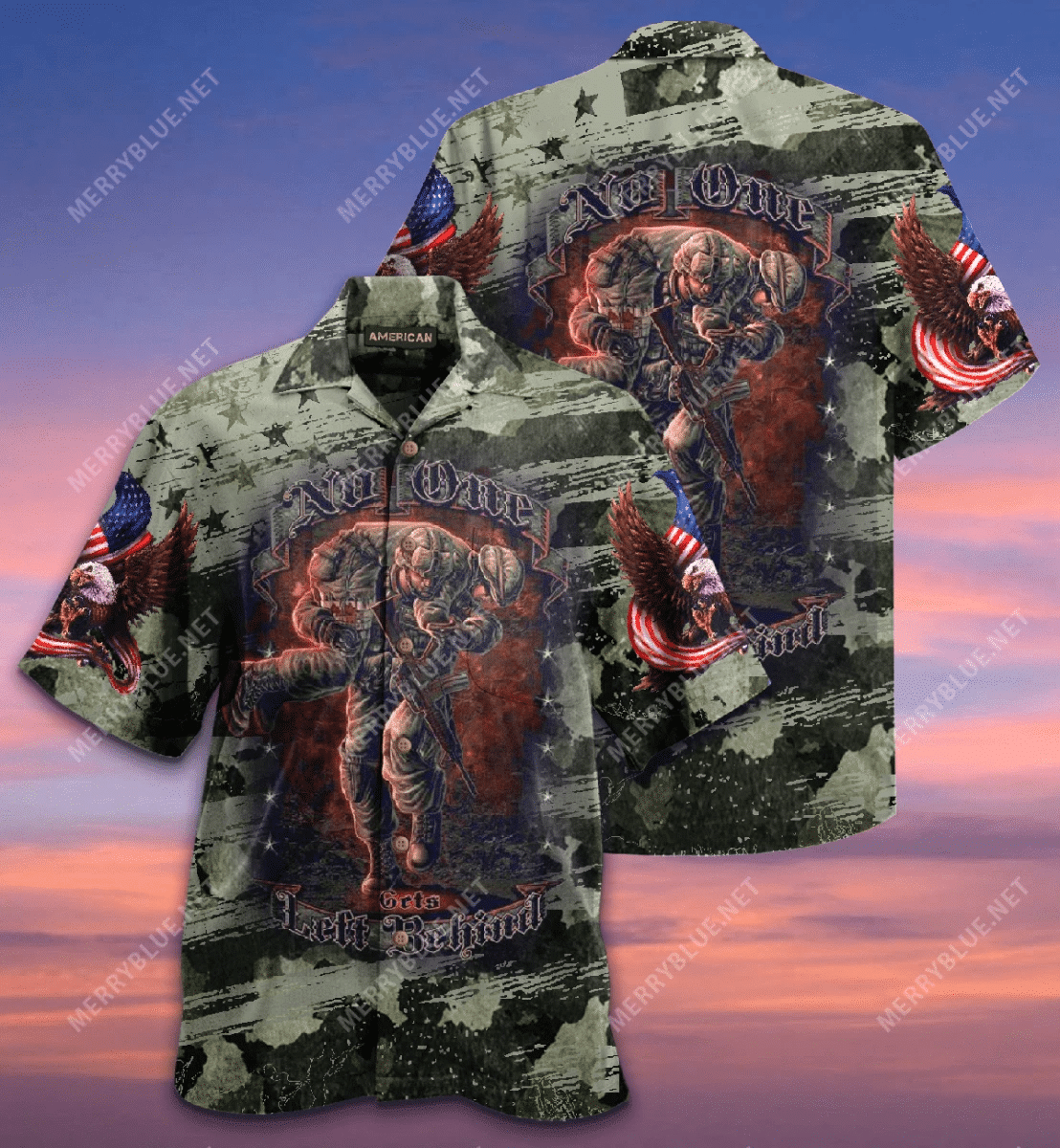 Brave Soldiers No One Gets Left Behind Veterans Hawaii Aloha Shirts V Ha32725