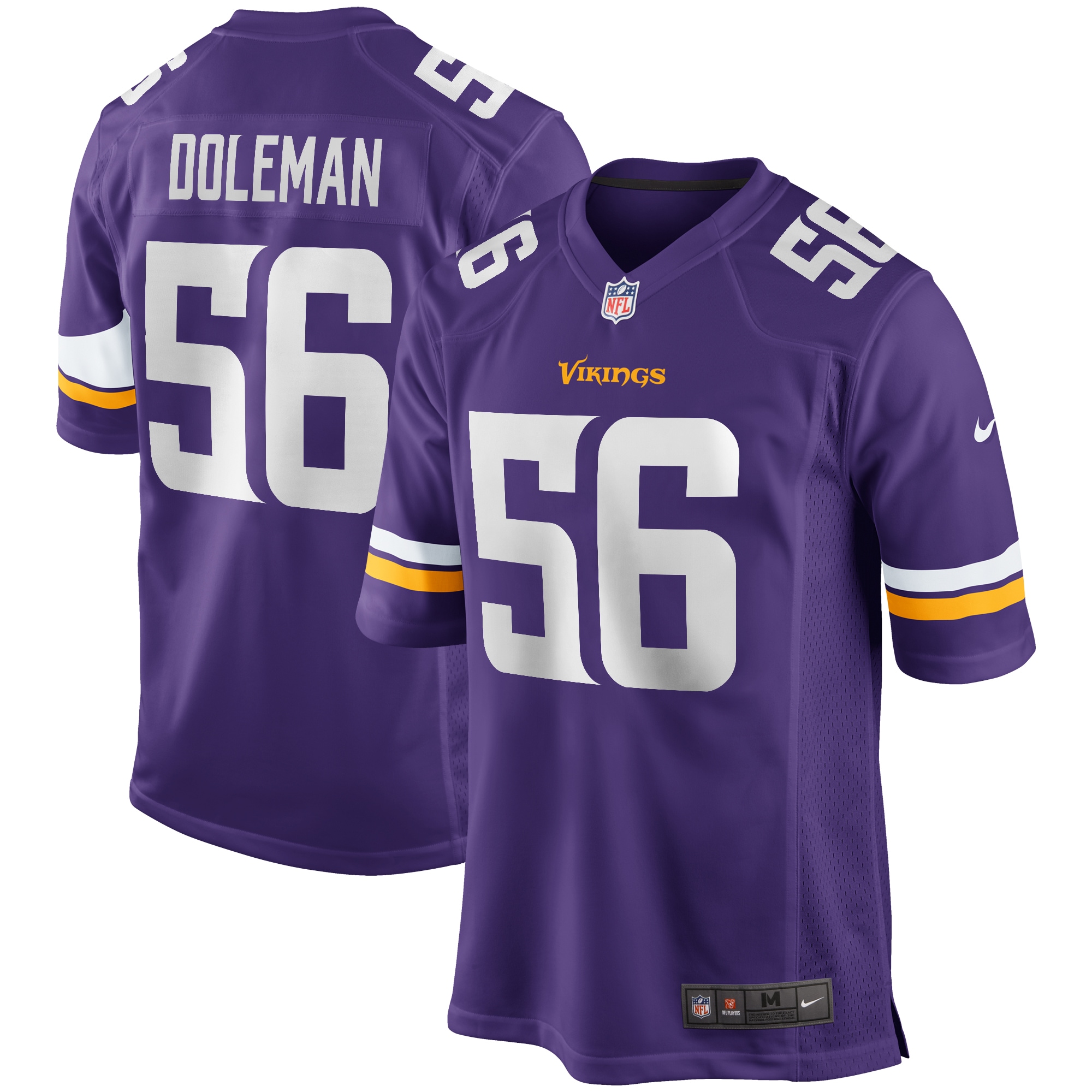 Chris Doleman Minnesota Vikings Game Retired Player Jersey – Purple