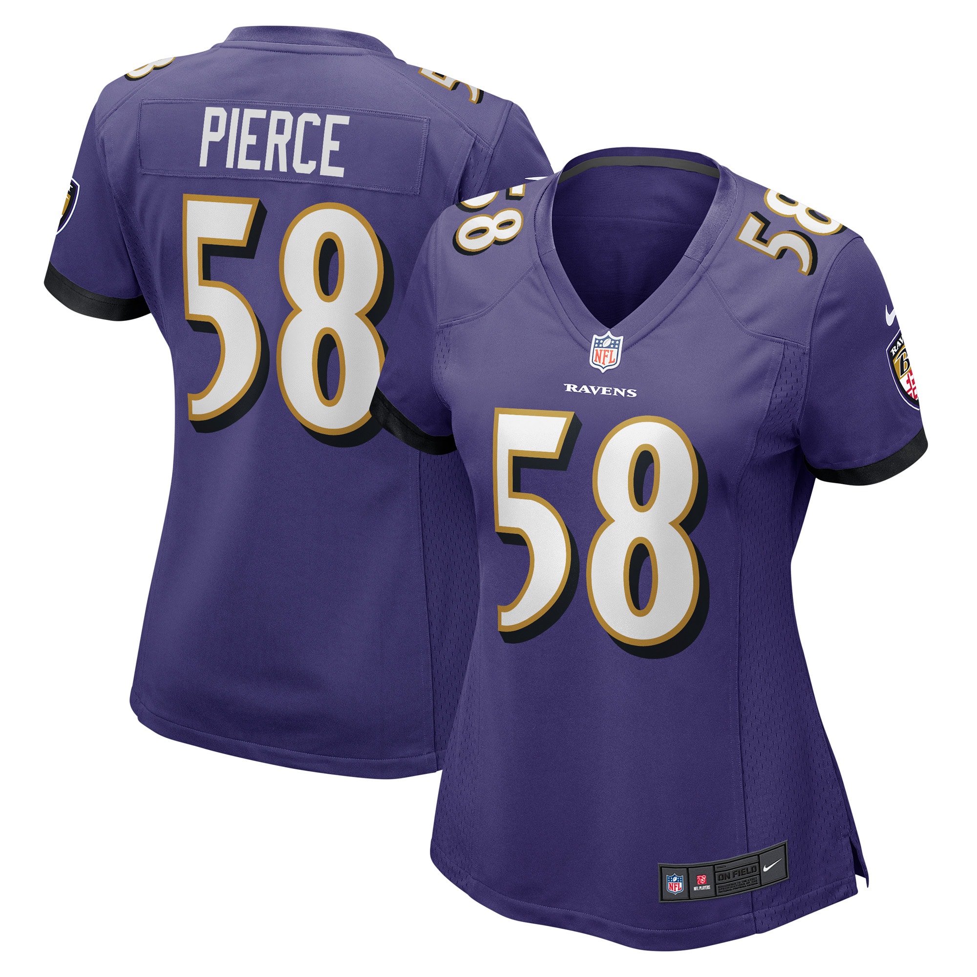 Michael Pierce Baltimore Ravens Women's Game Jersey – Purple