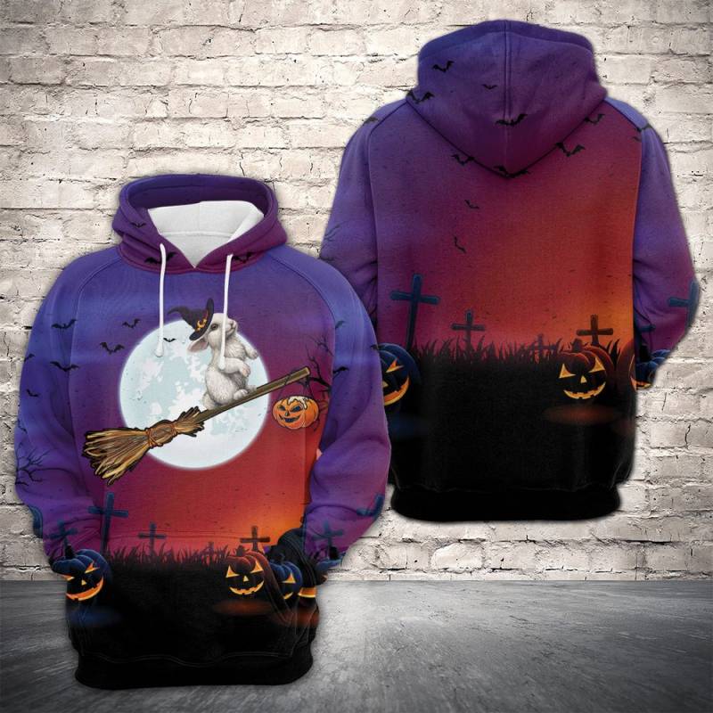 Amazing Halloween Rabbit HT06815 – All Over Print Unisex Hoodie