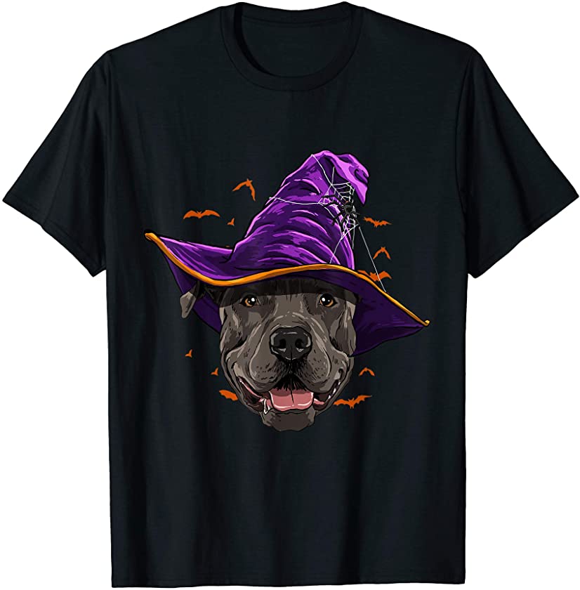 Pitbull Dog Owners Keepers Halloween Pet Animal Lover T-Shirt