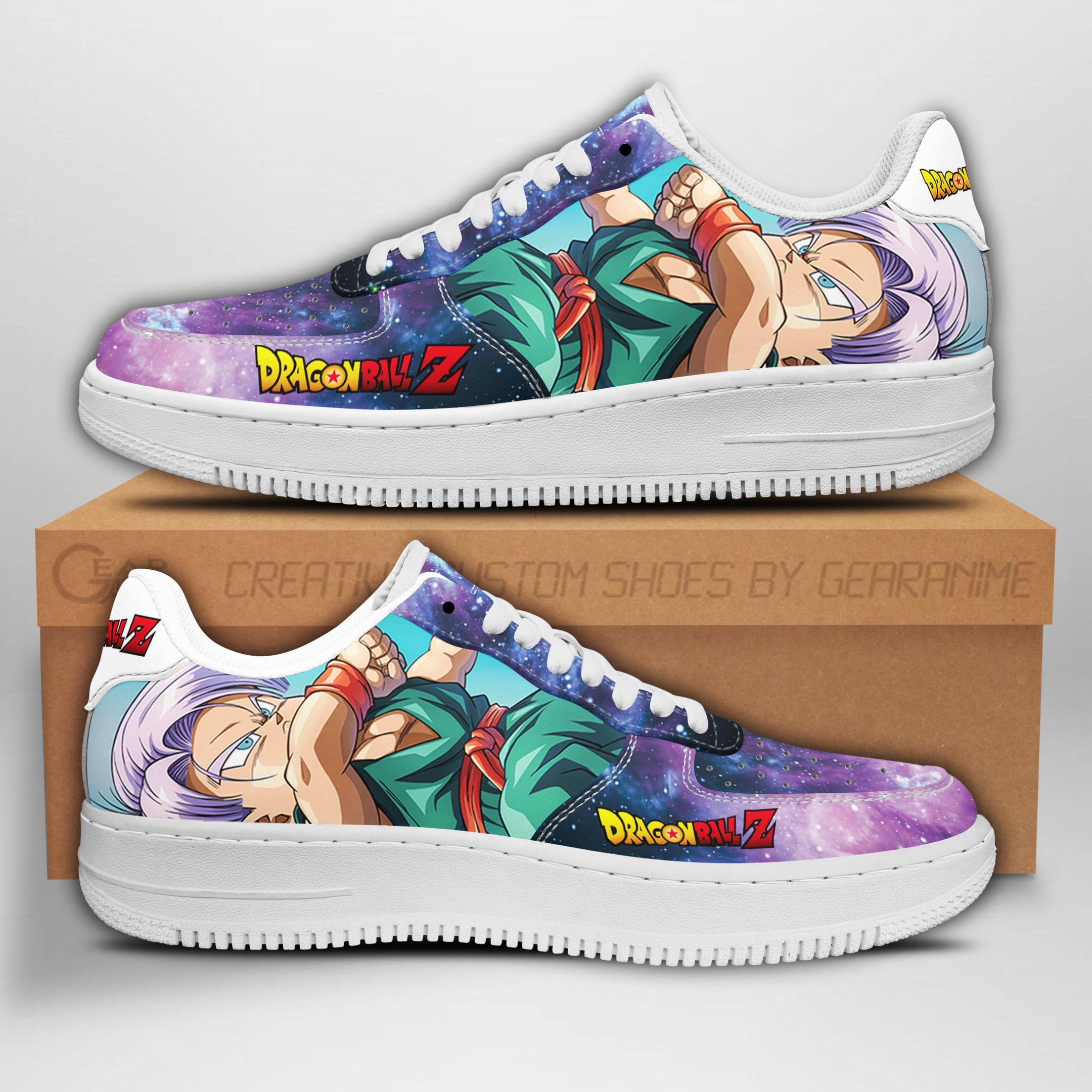 Kid Trunks Dragon Ball Z Air Force Shoes Sneakers Custom Anime