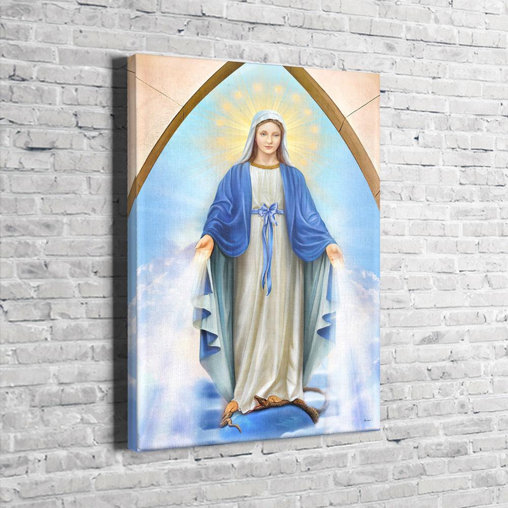 Beautiful Lady Mary Mother Of Christ Canvas Wall Art Canvas Gift for Friend Birthday Gift Warm Home Decor Wall Art Visual Art