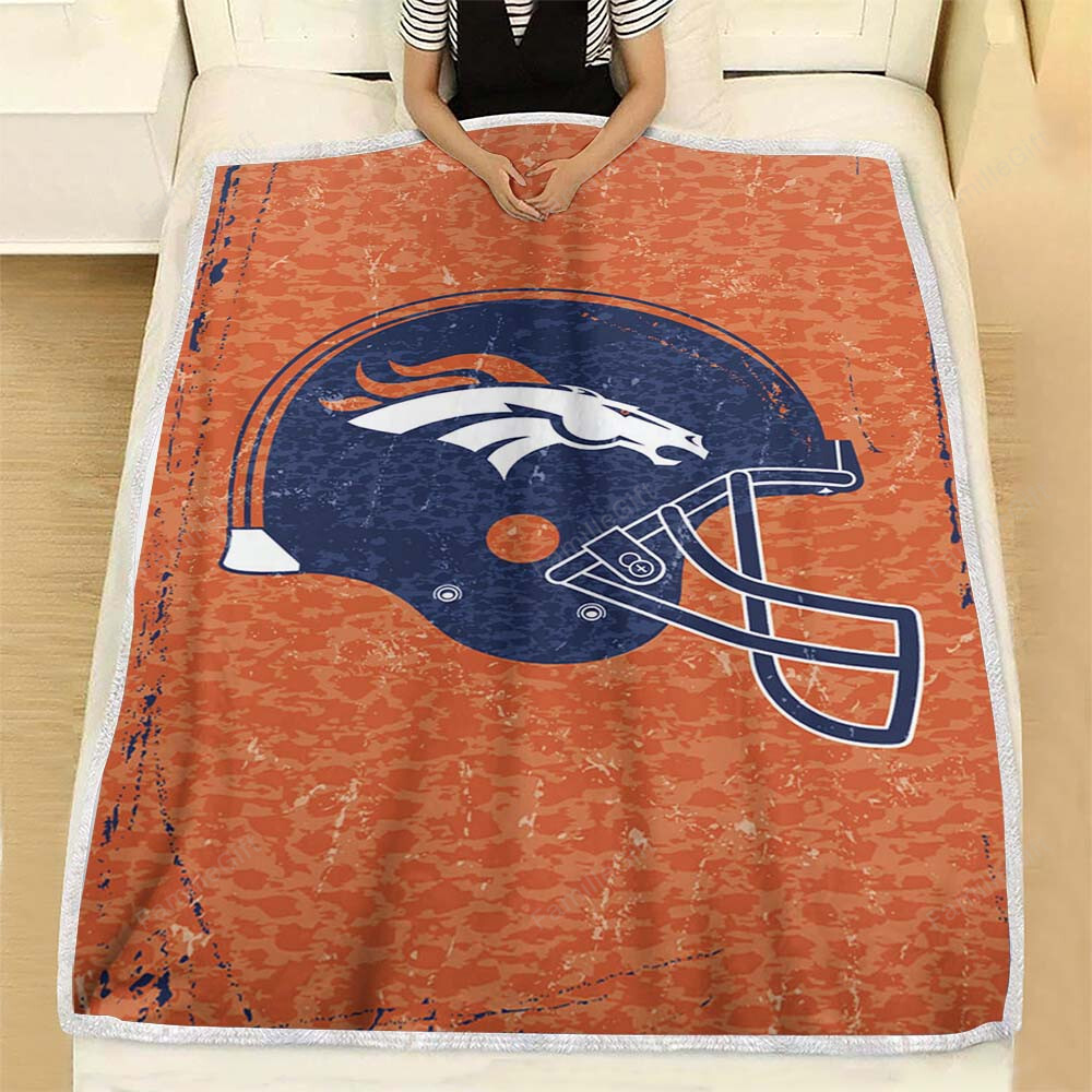 Denver Broncos Fleece Blanket – Football Soft Blanket, Warm Blanket