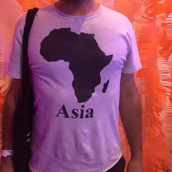 Asia Africa Map T Shirt