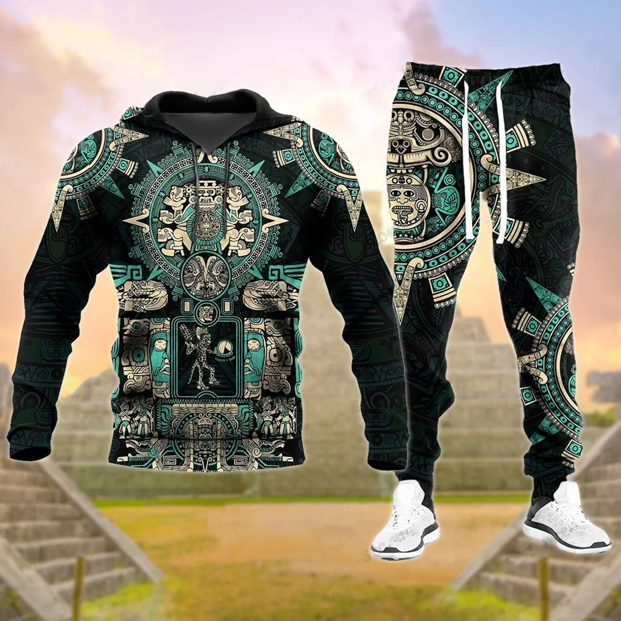 Aztec Mexican Combo Hoodie And Sweatpant Dqb08102107