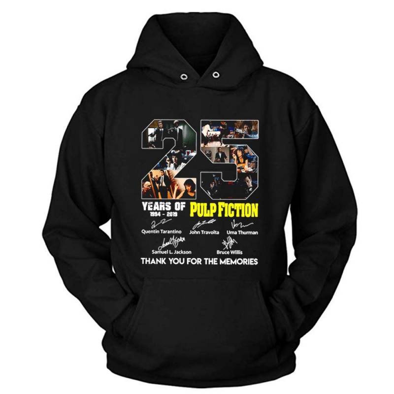 25 Years Of 1994-2019 Pulp Fiction All Cast Signed Thank You For The Hoodie