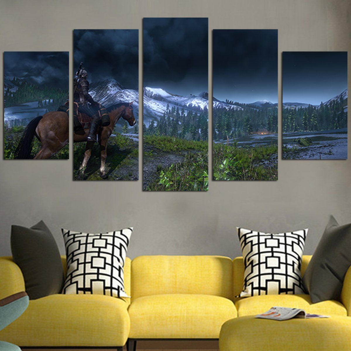 The Witcher III Open World Wall Art Canvas