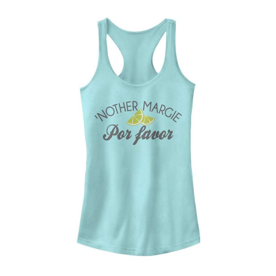 CHIN UP Junior’s Margie Por Favor  Racerback Tank Cancun