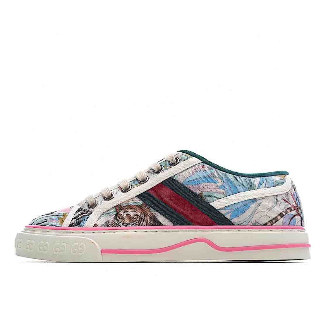 Gucci Tennis 1977 Tiger Print Shoes Sneakers SNK533826637