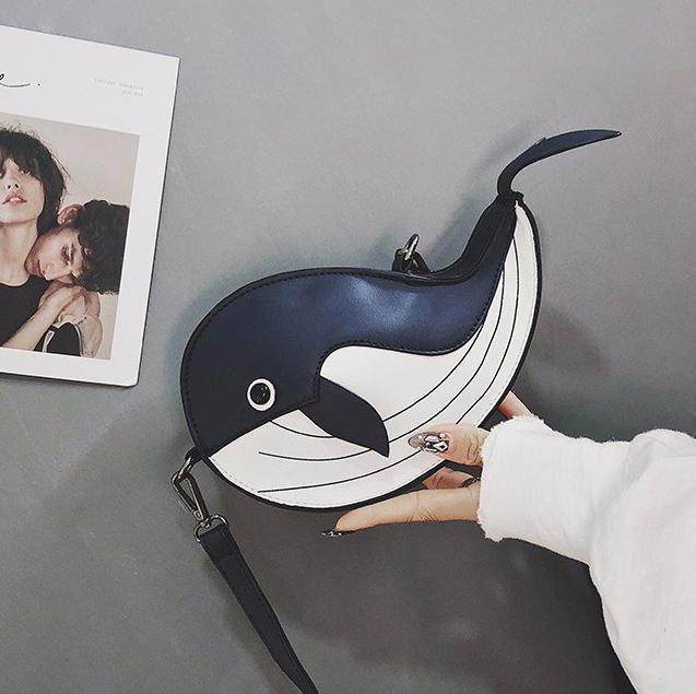 Cute Whale Design Pu Leather Fashion female Flap Clutch Shoulder Bag Crossbody Mini Messenger Bag For Women Bolsa Drop Shipping alx