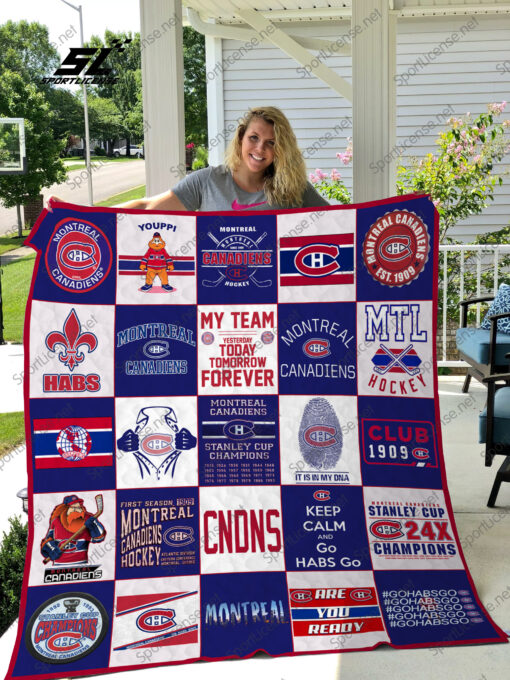 Montreal Canadiens Quilt Blanket V1 Bh92