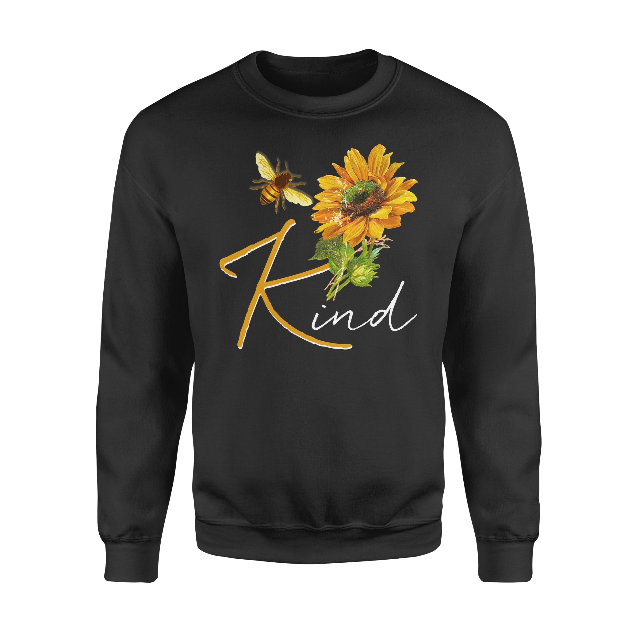 Bee Kind Sunflower Hippie – Standard Crew Neck Sweatshirt