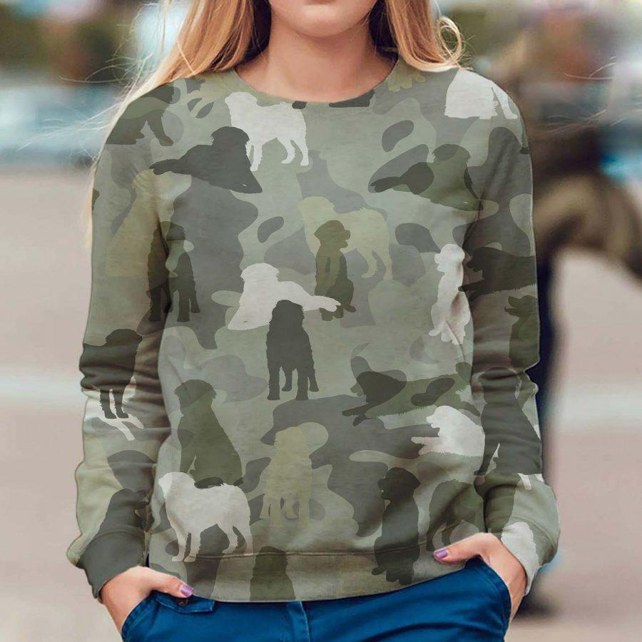 Bernese Mountain Dog – Camo – Premium Dog Christmas Ugly Sweatshirt, Dog Ugly Sweater