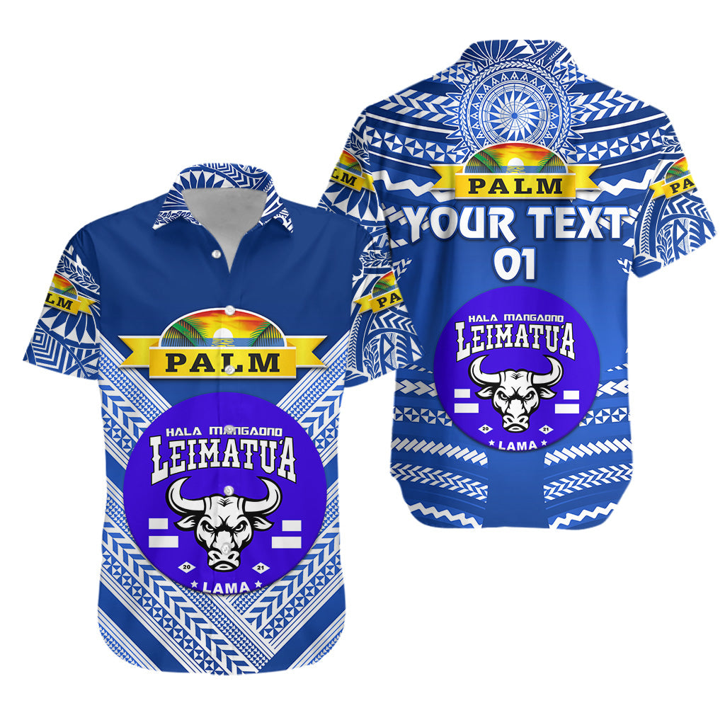 (Custom Personalised) Mate Ma’A Tonga Hawaiian Shirt Leimatu’A Bulls Creative Style – Blue No.1, Custom Text And Number Lt8