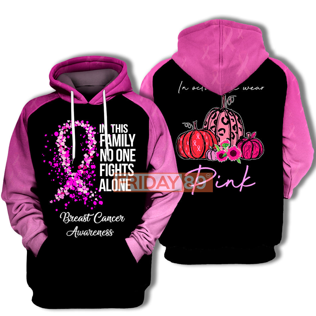 Gifury Breast Cancer Hoodie No One Fights Alone – Breast Cancer T-Shirt Breast Cancer Shirt 2022