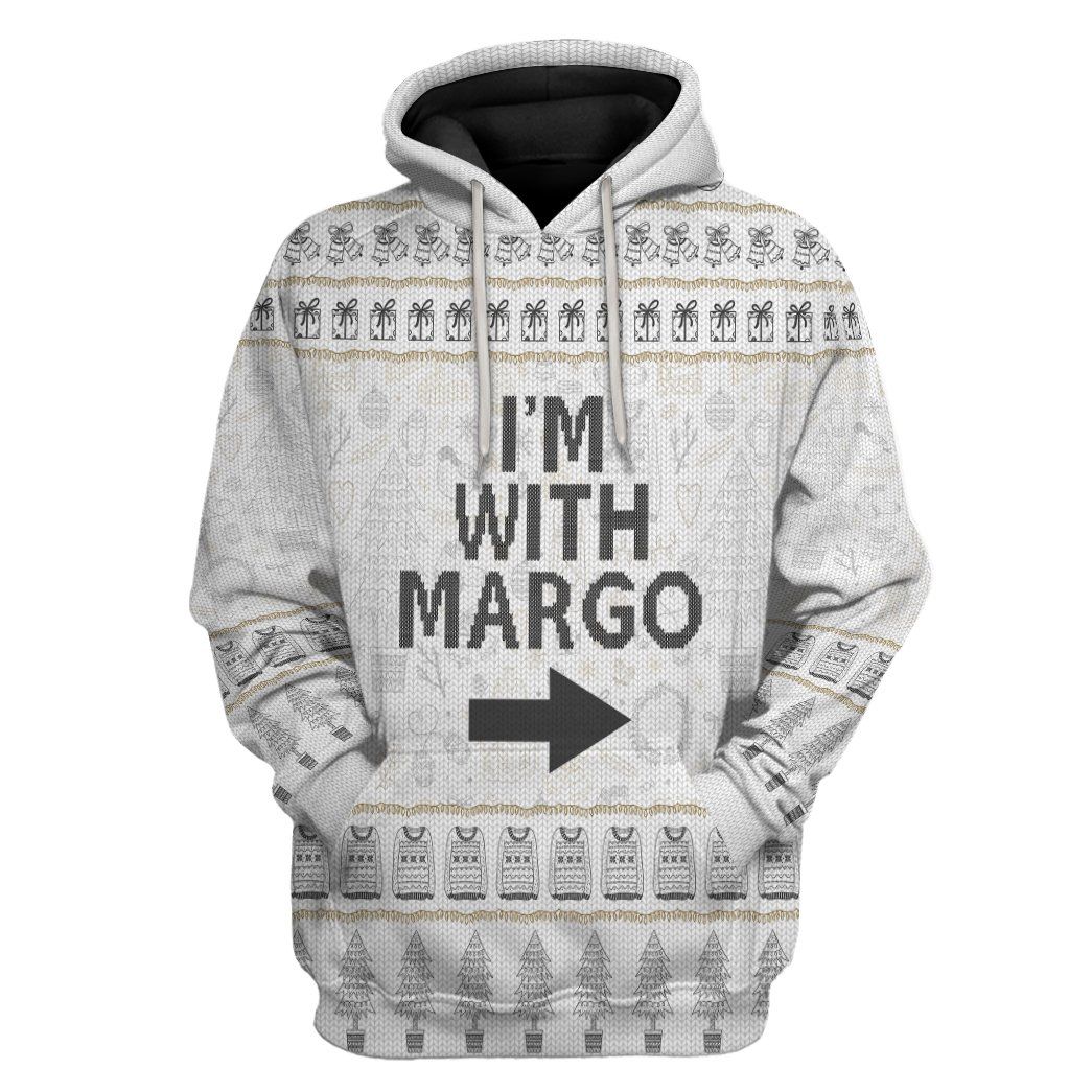 Casespring 3D Im With Margo National Lampoon Christmas Vacation Ugly Sweater Custom Tshirt  Hoodie Apparel