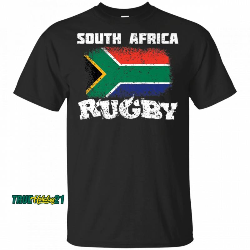 South Africa Rugby  With South African Flag T-Shirt