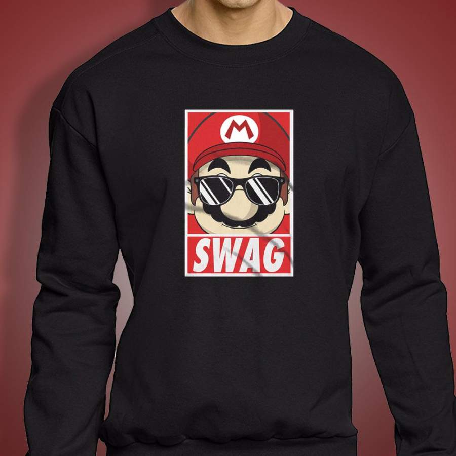 Super Mario Bros Swag Luigi Retro Game 90 S Gaming Geek Dope Princess Men’S Sweatshirt