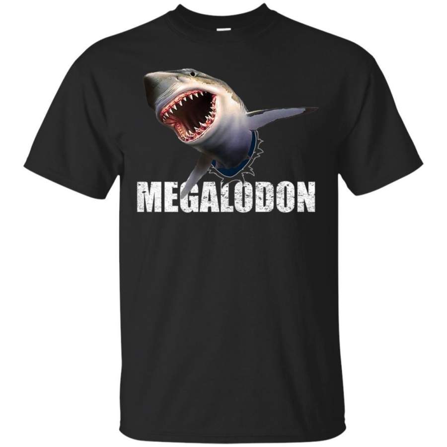 AGR Megalodon Shirt Scary Prehistoric Shark Ocean Fish Gift Tee Jaq T-shirt