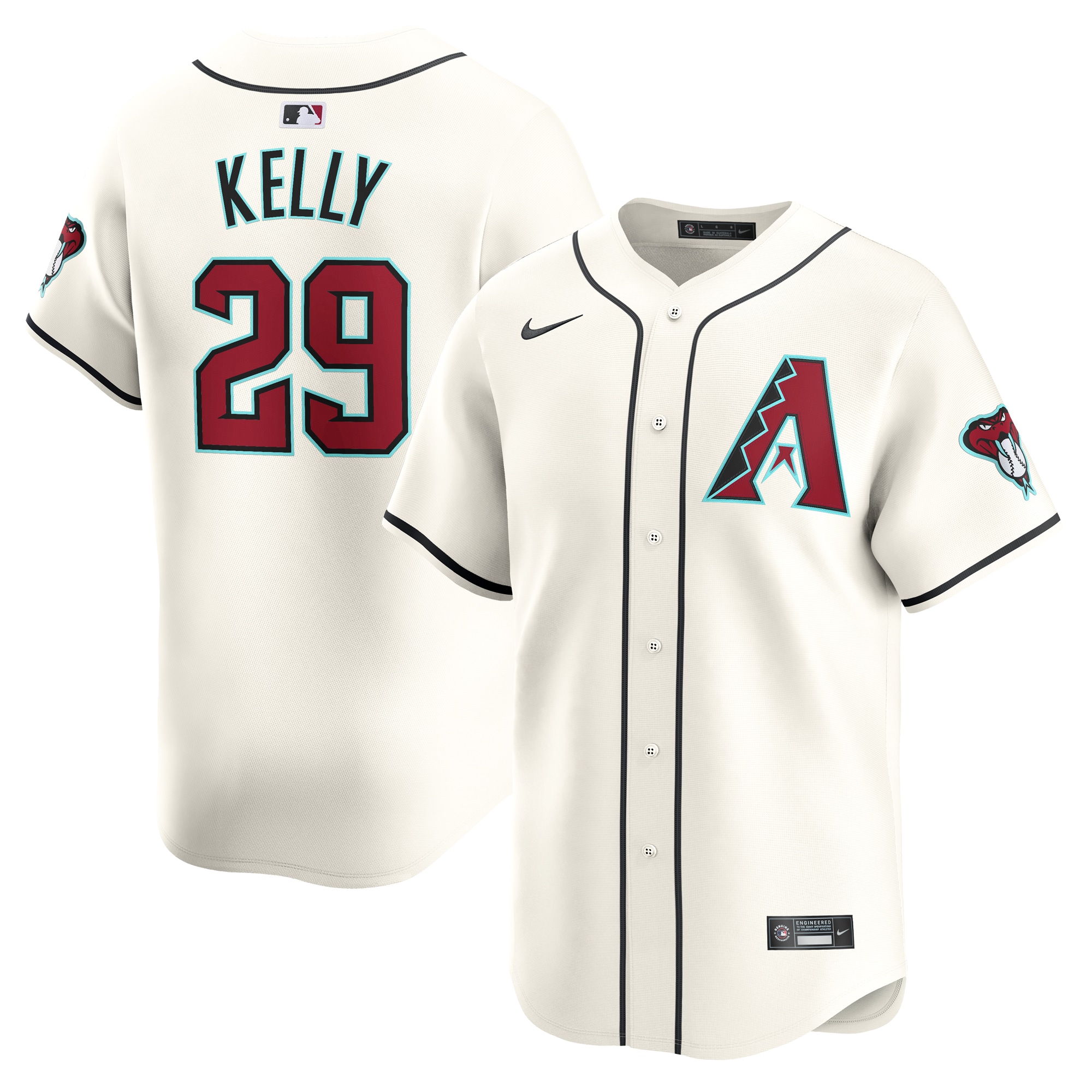 Merrill Kelly Arizona Diamondbacks Home Limited Player Jersey – White