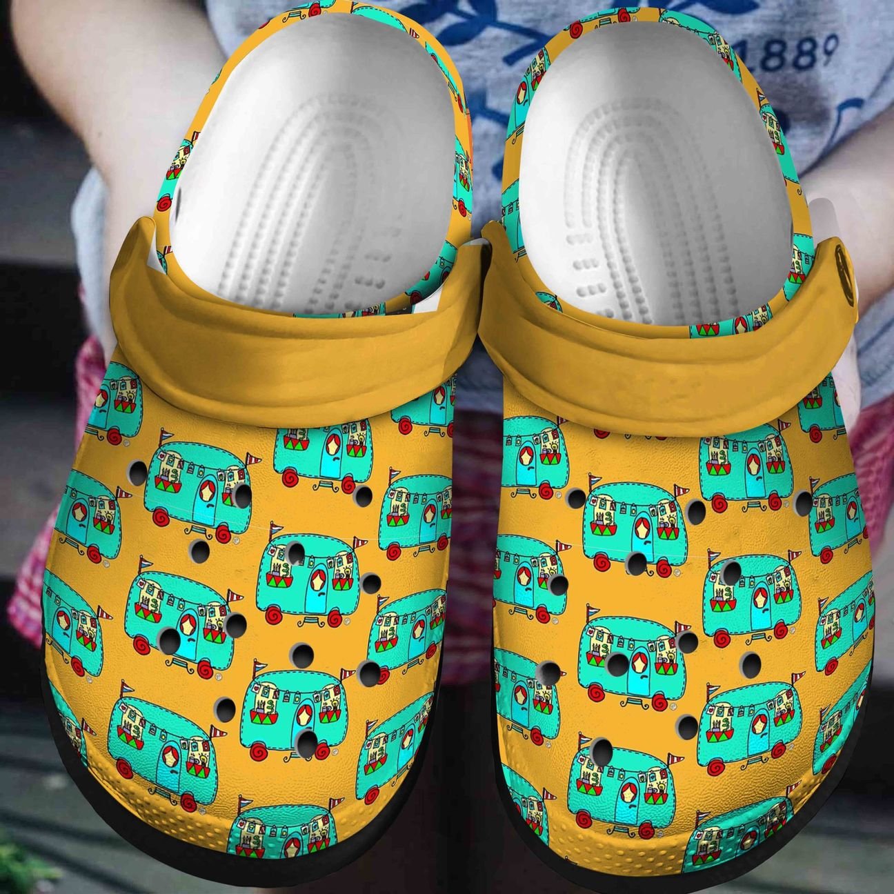 Camping Personalized Clog, Custom Name, Text, Color, Number Fashion Style For Women, Men, Kid, Print 3D Fun Camper