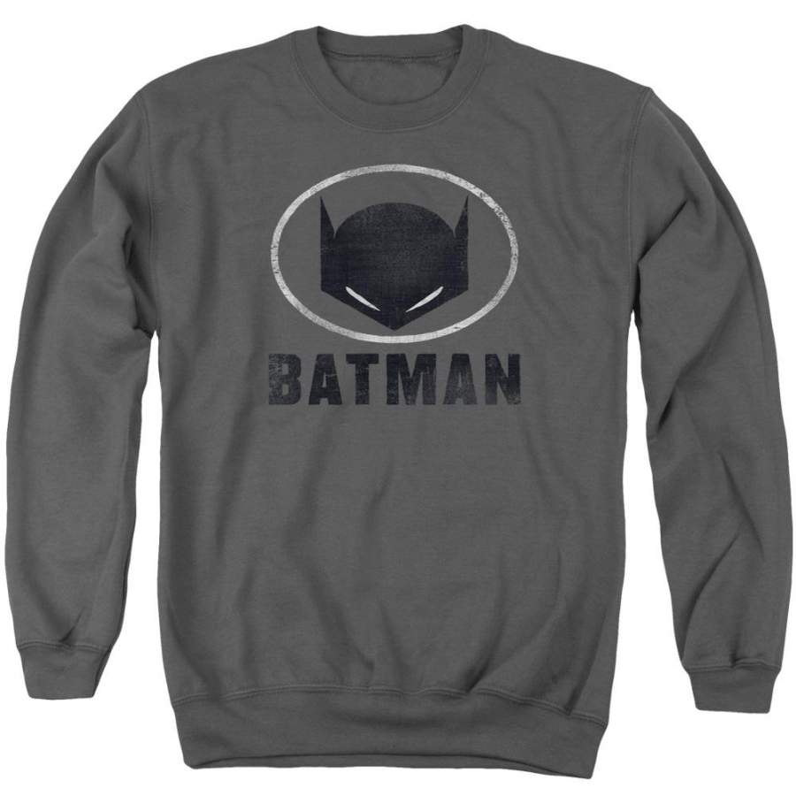 Batman – Mask In Oval Adult Crewneck Sweatshirt