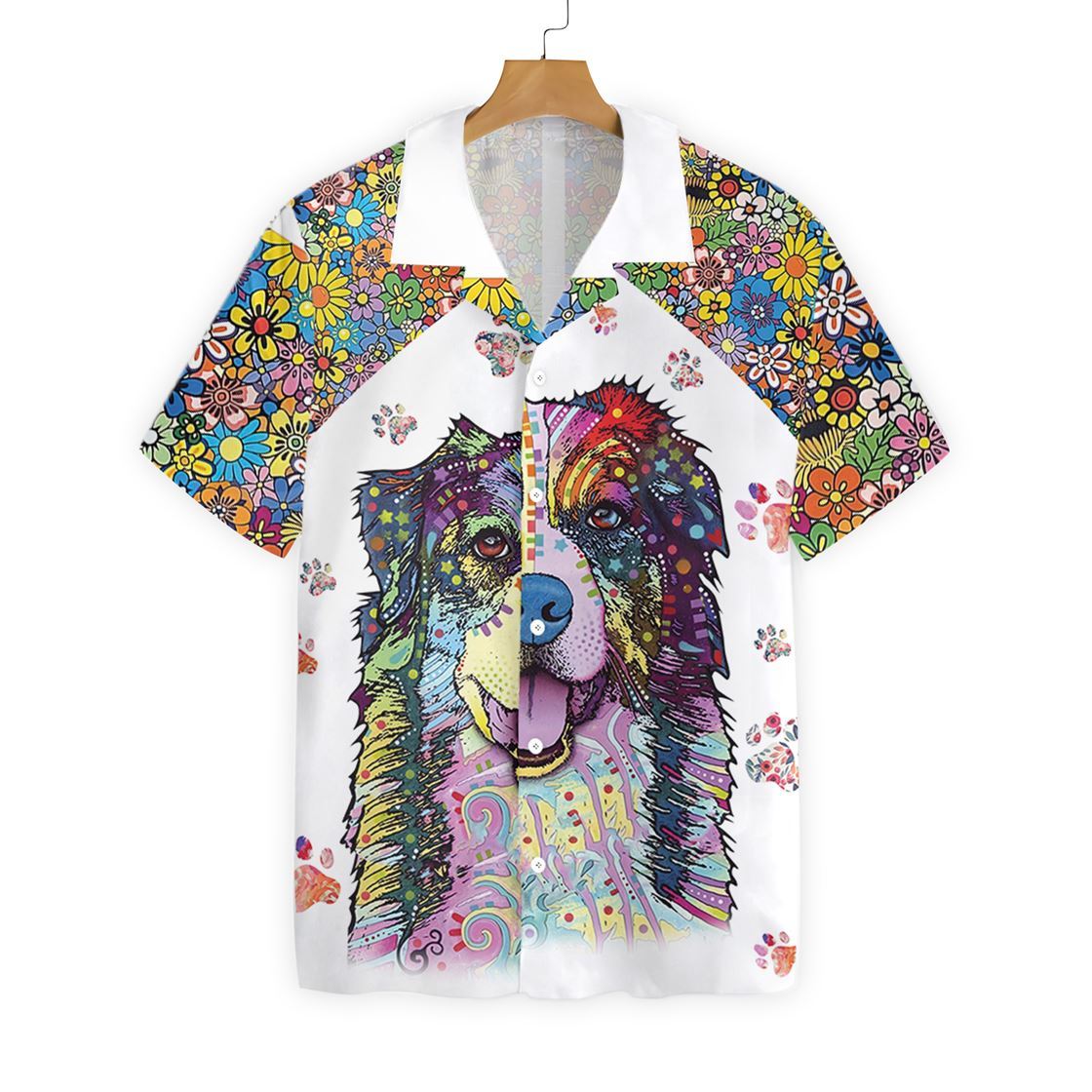 Dog Colorful Painting 2710 Hawaii Shirt Ha23801