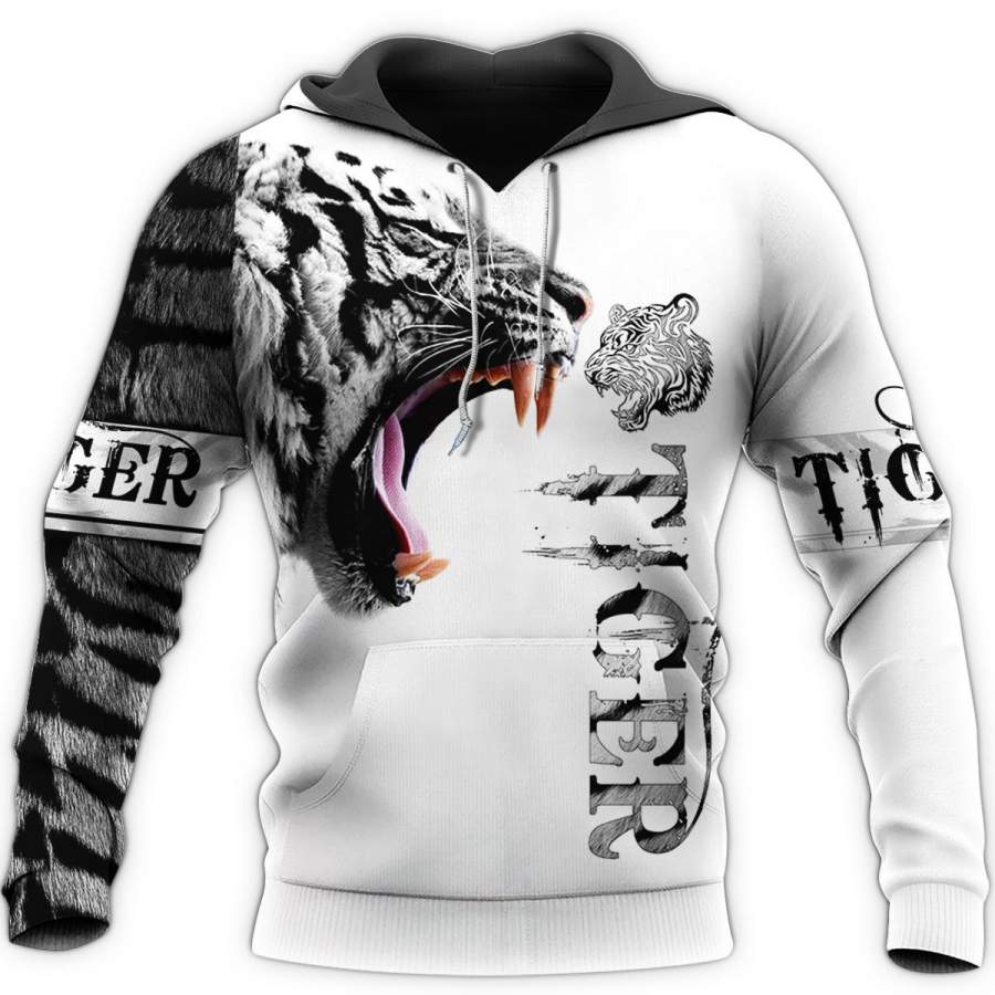 White Tiger Skin 3D All Over Printed Shirts