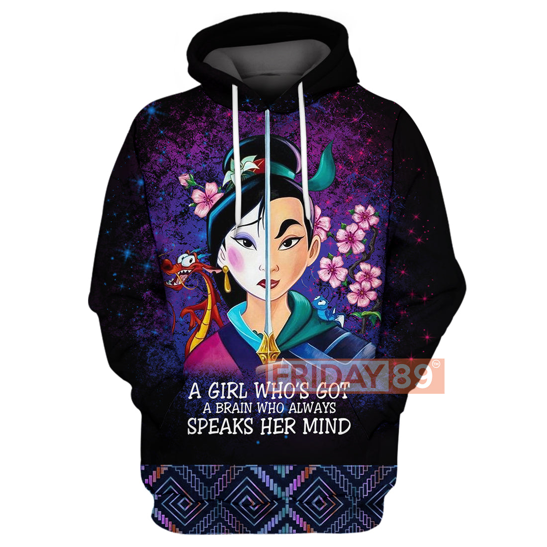 Unifinz Mulan T-Shirt A Girl Who’S Got A Brain Who Always Speaks Her Mind T-Shirt Dn Mulan Hoodie Sweater 2022