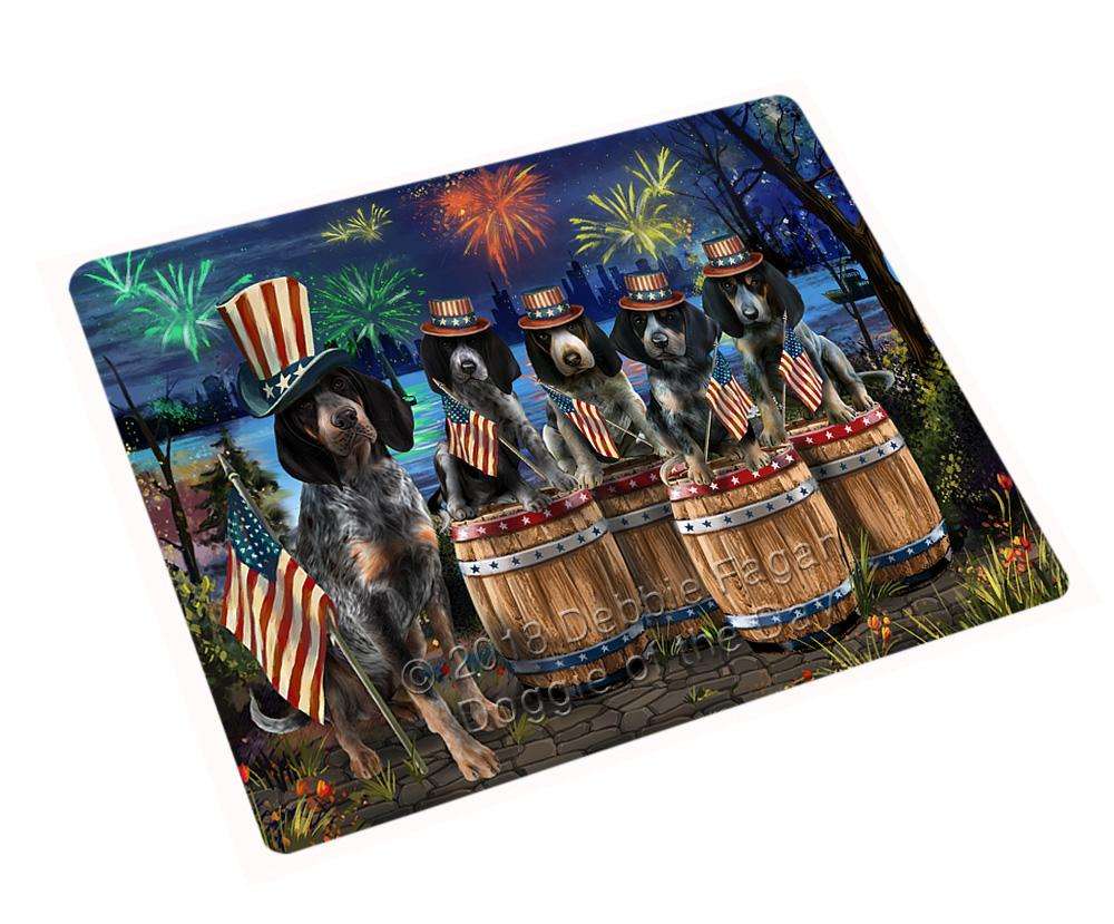 4Th Of July Independence Day Fireworks Bluetick Coonhounds At The Lake Blanket Blnkt75243