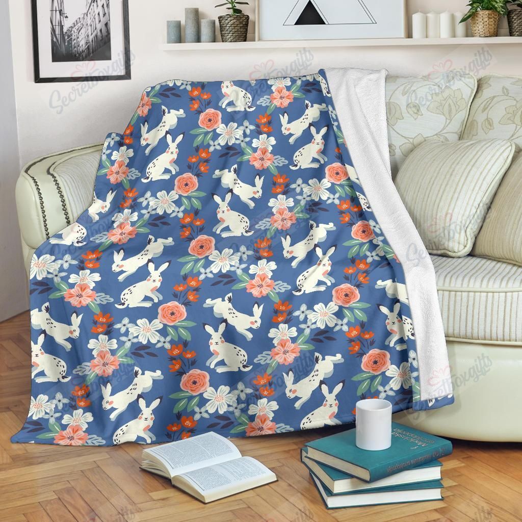 Bunny Pattern 7 Gs-Cl-Dt2705 Fleece Blanket